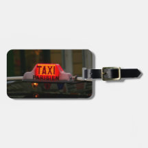 Paris Taxi Tags For Bags
