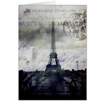 Paris texturisé en lavande carte