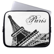 Paris, The Eiffel Tower Laptop Sleeves