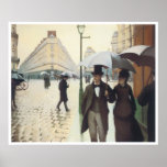 Paris, the Place de l"Europe on a Rainy Day, 1877 Print