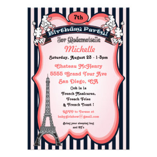 Birthday Party Invitations Templates on Paris Theme Party Invites  179 Paris Theme Party Invitation Templates