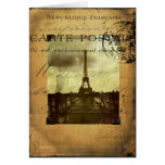 Paris timbré carte de vœux