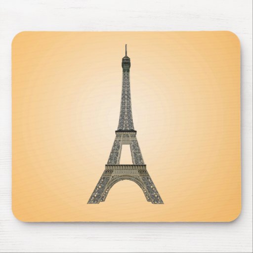 Paris : Tour Eiffel : Dessin de vecteur : Mousepad Tapis De Souris