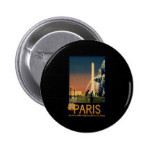 Paris travel poster for French railway networks Button
