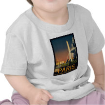 Paris travel poster for French railway networks Tshirts