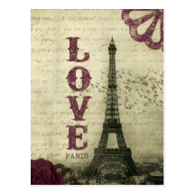 Paris vintage carte postale