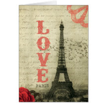 Paris vintage cartes de vœux