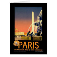 Paris vintage cartes de vœux