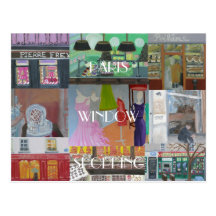 PARIS WINDOW SHOPPING POSTCARDS