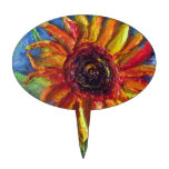 Paris' Yellow Sunflower Cake Pick