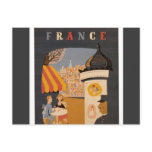 Parisian Cafe Travel Poster Post Cards