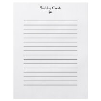 Parisian Deco Wedding Guest Pages Personalized Flyer