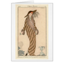 Parisian Fashion, Greeting Card