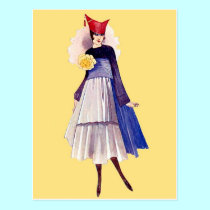 Parisian Girl postcards