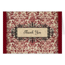 Parisienne Thank You Greeting Cards