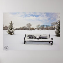 Park Bench Art Print - Chris Gardiner Photography