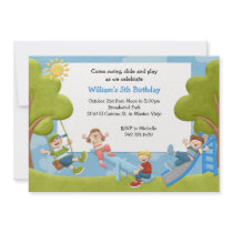 Park Birthday Party Invitation