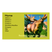 Park City Moose Business Cards