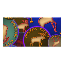 Park City Moose Medallions Photo Greeting Card