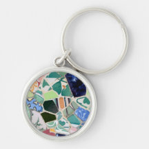 Park Guell mosaics Keychain