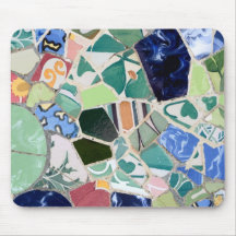 Park Guell mosaics Mousepad