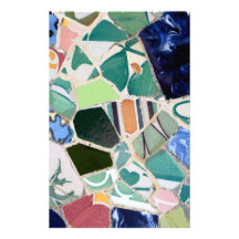 Park Guell mosaics stationery