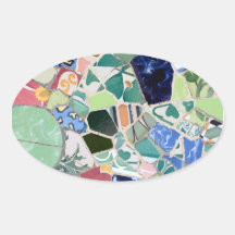 Park Guell mosaics Sticker