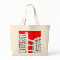 Park Hill , Sheffield (red) - Tote bag