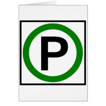 Parking Permitted Highway Sign Cards