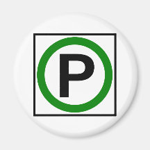 Parking Permitted Highway Sign Magnets