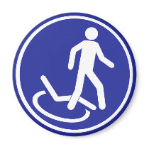 PARKING ZONE FOR DISABLED FRIDGE MAGNET
