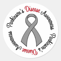 Parkinson's Disease Awareness Round Sticker