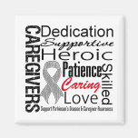 Parkinsons Disease Caregivers Collage Fridge Magnets