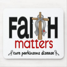 Parkinsons Disease Faith Matters Cross 1 Mousepads