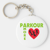 Parkour Amore With Heart Keychains