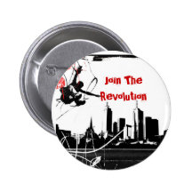 parkour, Join The Revolution Pinback Button