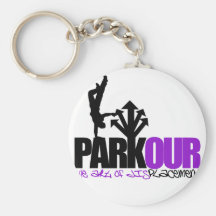 Parkour Key Chain