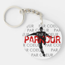 Parkour Par Coeur Keychains