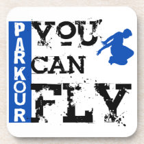 Parkour - You Can Fly cork coasters