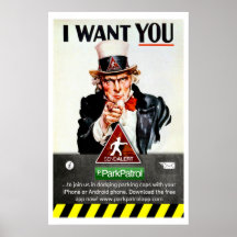 ParkPatrol I WANT YOU Poster