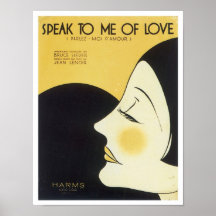 Parlez-moi de la couverture vintage de Songbook d' Affiches
