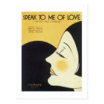 Parlez-moi de la couverture vintage de Songbook d' Cartes Postales
