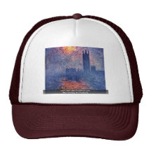 Parliament In London By Claude Monet Hats