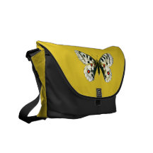 Parnassius apollo butterfly messenger bags