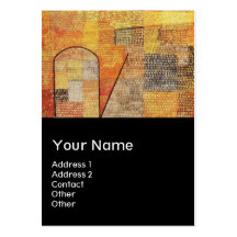 PARNASSUS / ABSTRACT,black Business Card