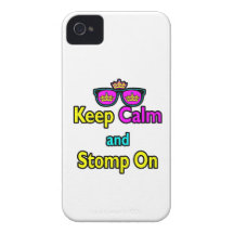 Parody Hipster Keep Calm And Stomp On iPhone 4 Covers