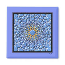 Parquet Magnet - Neon Lights Blue magnets