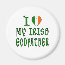 Parrain d'Irlandais d'amour Aimants Pour Réfrigérateur