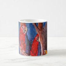 parrot oil parrot mugs