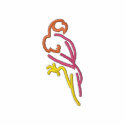 Parrot Outline embroidered shirts